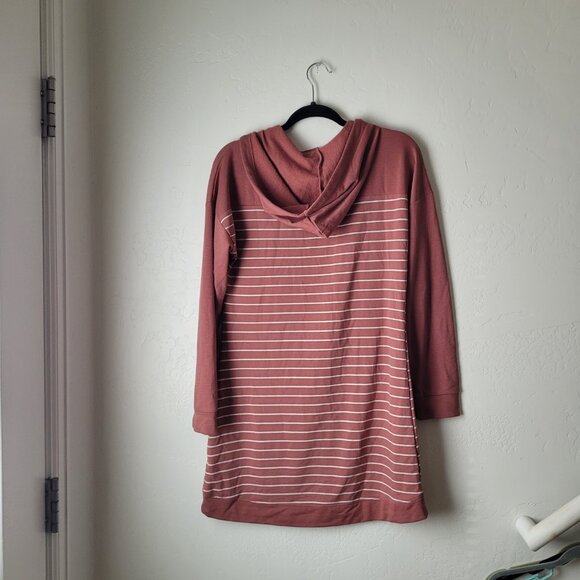 Maurices Stripe Hooded Sweatshirt Dress - Picture 10 of 10